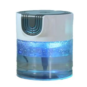 Air Purifier -Air Washer With LED Night ColorfulLight, For Home And Office., Small Essential Oil Aroma Diffuser For Smoke, Pets (Option: Grey)